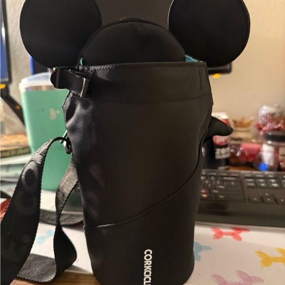 Corkcicle Black Crossbody Mickey Ears black sling bag - Picture 2 of 5